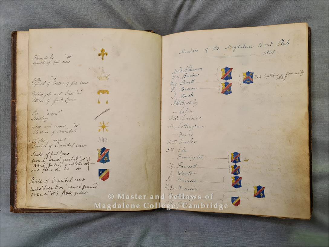 MBC Virtual Exhibition, Item one: Secretary’s book, Magdalene College Archives G/1/1, ff. 2v-3r
