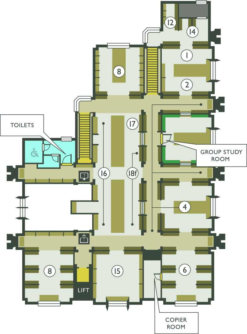 New Library First Floor Map