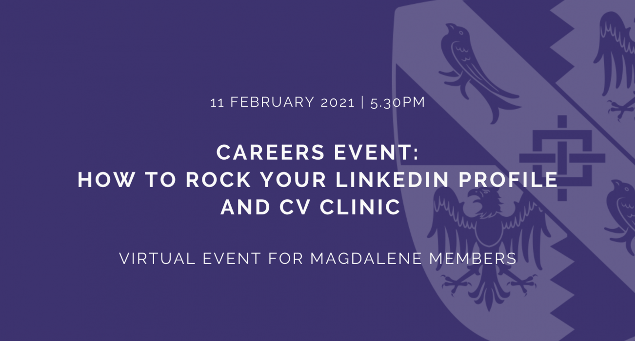 Careers Event: How to rock your LinkedIn profile and CV clinic