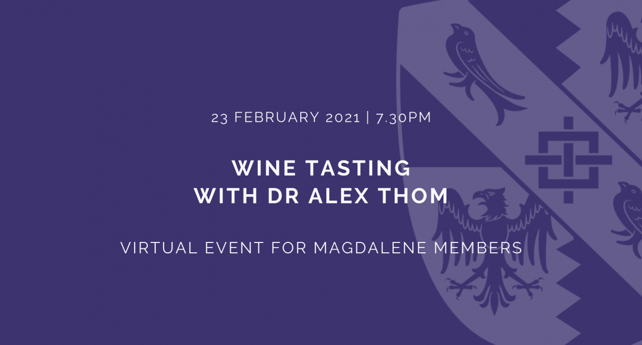 Wine Tasting with Dr Alex Thom